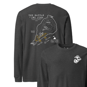 Iwo Jima Landing Map Longsleeve T-Shirt