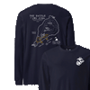 Iwo Jima Landing Map Longsleeve T-Shirt - NAVY