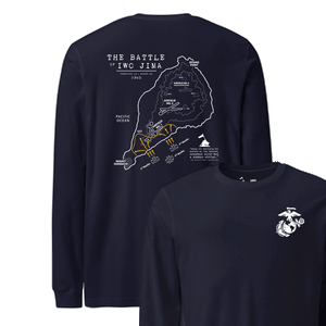 Iwo Jima Landing Map Longsleeve T-Shirt