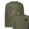 Iwo Jima Landing Map Longsleeve T-Shirt - OD GREEN