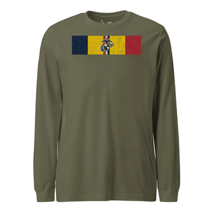 Marine Combat Action Ribbon Longsleeve T-Shirt