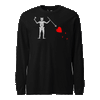 Pirate Edward Teach "Blackbeard" Flag Longsleeve T-Shirt - BLACK