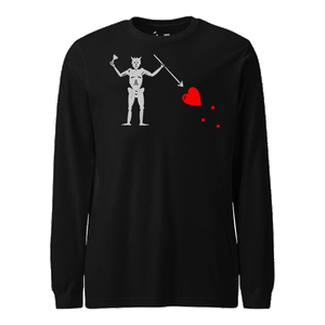 Pirate Edward Teach "Blackbeard" Flag Longsleeve T-Shirt