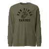 San Diego Old School Longsleeve T-Shirt - OD GREEN