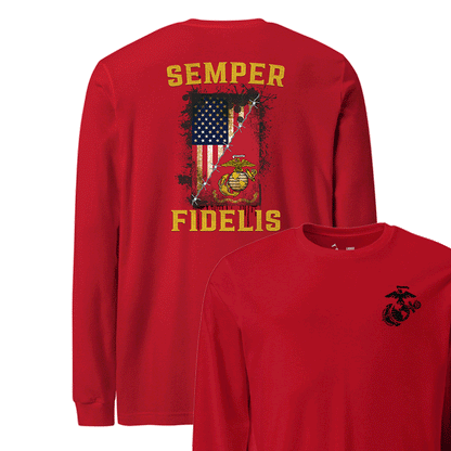 Semper Fidelis Country Corps Longsleeve T-Shirt