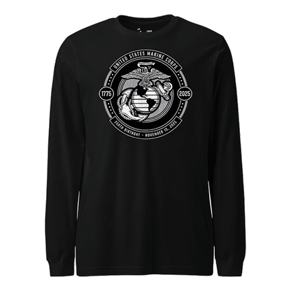 250th USMC Birthday Subdued Shield Longsleeve T-Shirt