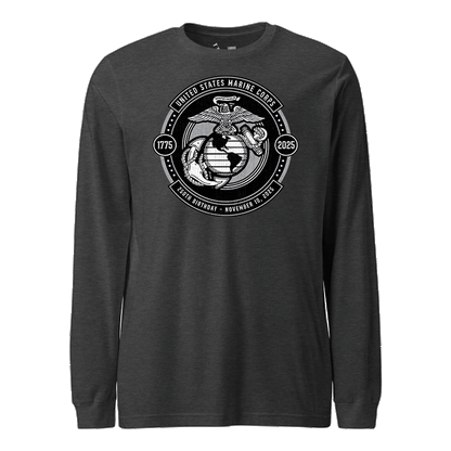 250th USMC Birthday Subdued Shield Longsleeve T-Shirt