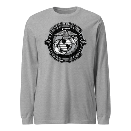 250th USMC Birthday Subdued Shield Longsleeve T-Shirt