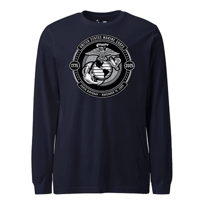 250th USMC Birthday Subdued Shield Longsleeve T-Shirt
