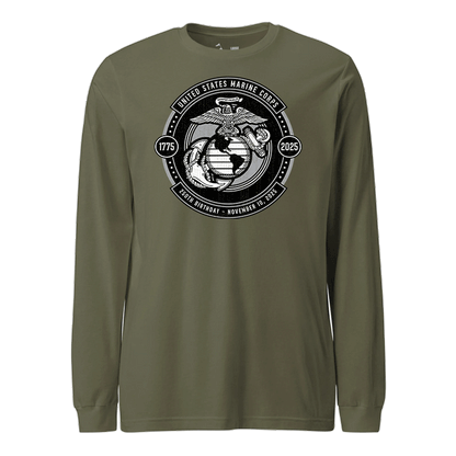 250th USMC Birthday Subdued Shield Longsleeve T-Shirt