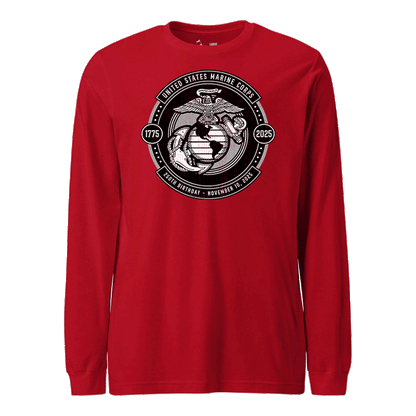 250th USMC Birthday Subdued Shield Longsleeve T-Shirt
