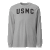 USMC Arch Longsleeve T-Shirt - HEATHER GREY