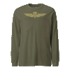 USMC Jump Wings Longsleeve T-Shirt - OD GREEN