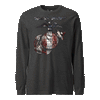 Vintage EGA Flag Longsleeve T-Shirt - CHARCOAL HEATHER