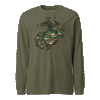 Woodland Camo EGA Longsleeve T-Shirt - OD GREEN