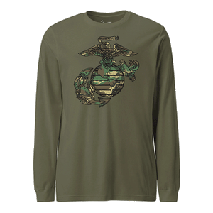 Woodland Camo EGA Longsleeve T-Shirt