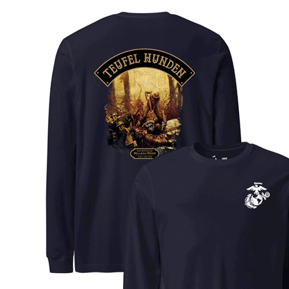Teufel Hunden June 1918 Mural Longsleeve T-shirt
