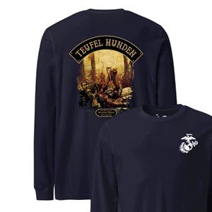 Teufel Hunden June 1918 Mural Longsleeve T-shirt