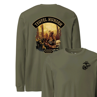 Teufel Hunden June 1918 Mural Longsleeve T-shirt