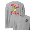The 250th USMC Birthday Commemorative Longsleeve T-Shirt - HEATHER GREY