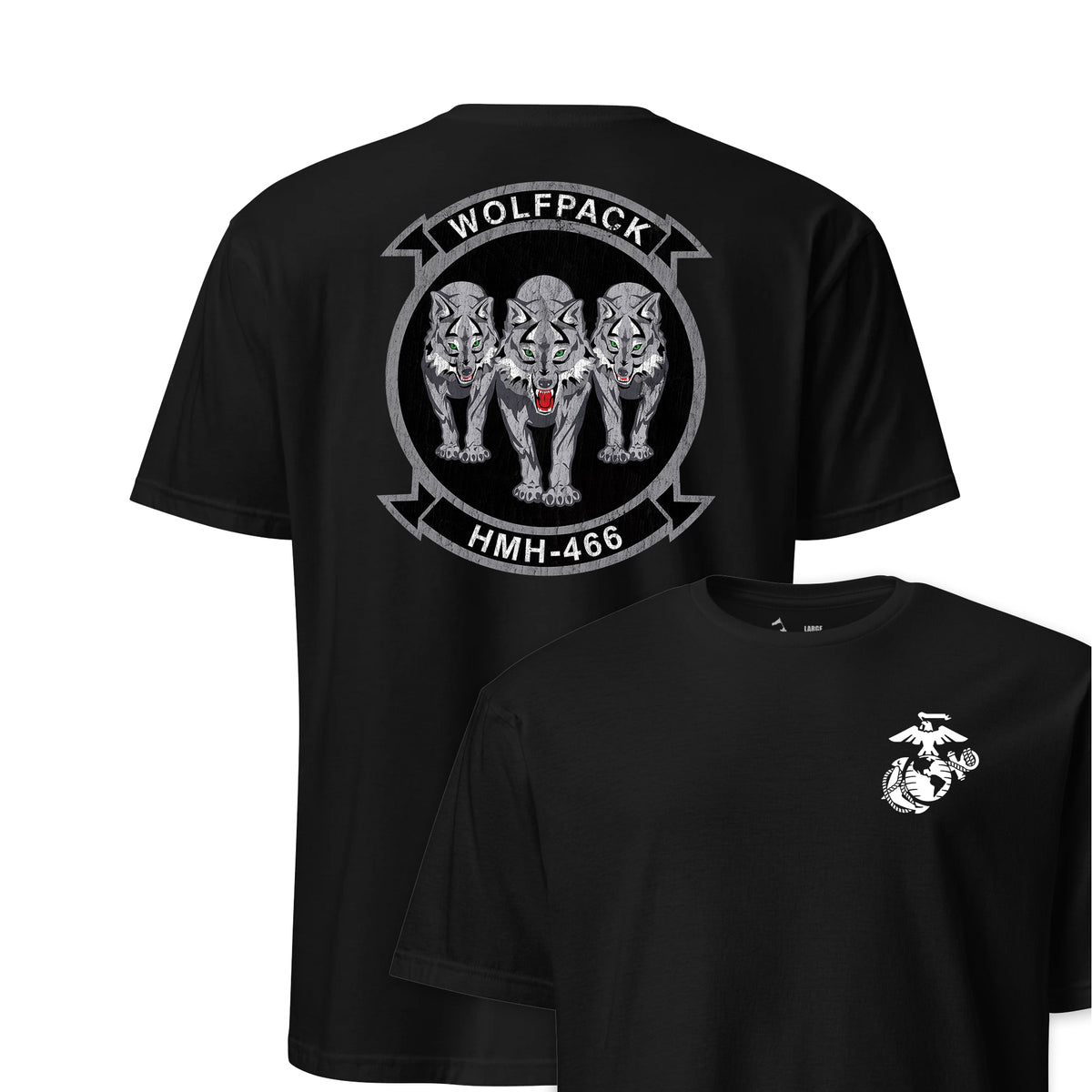 HMH-466 Wolfpack Squadron — Black