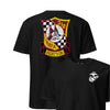 VFMA-312 Checkerboard Squadron Front & Back T-Shirt - Black