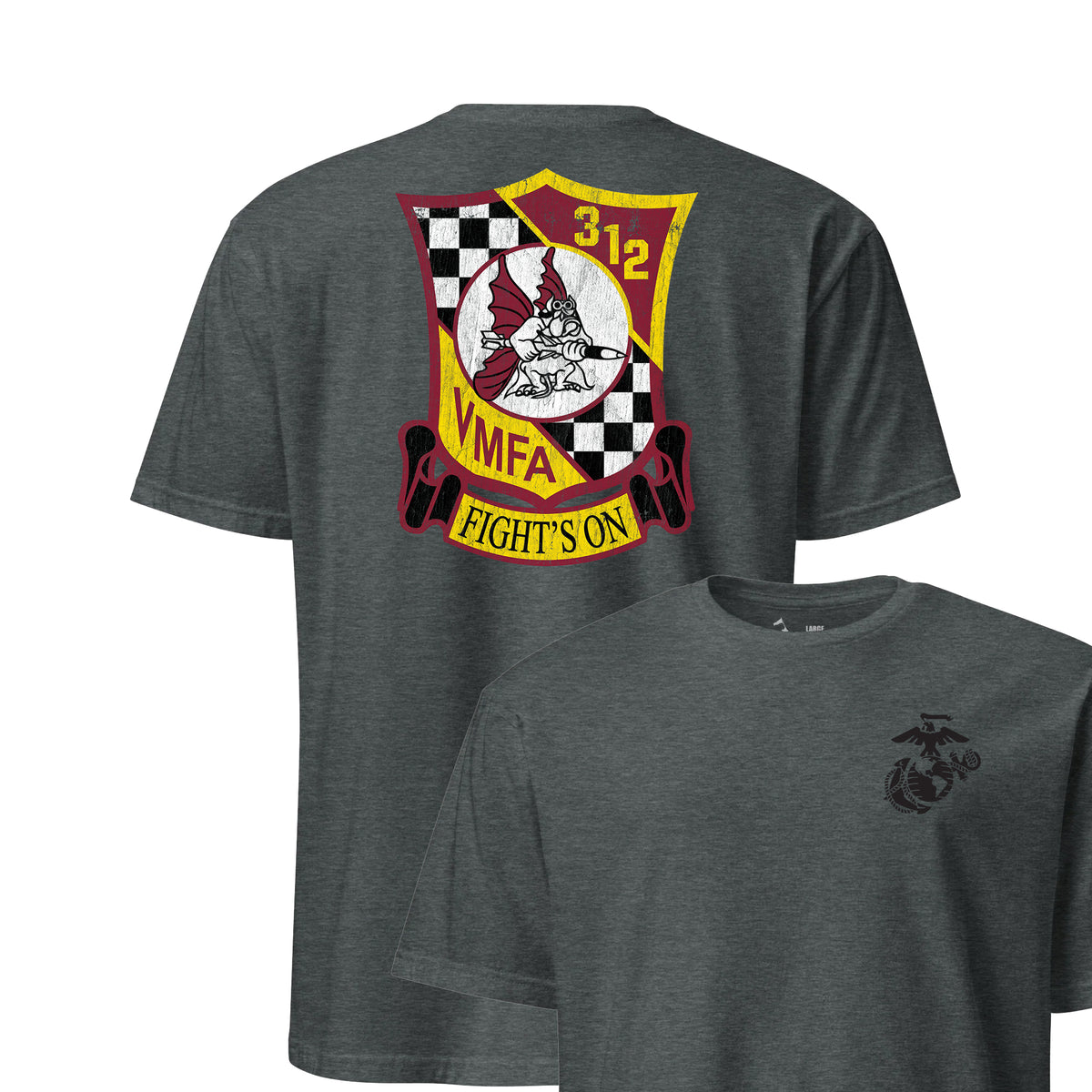VFMA-312 Checkerboard Squadron — Charcoal Heather