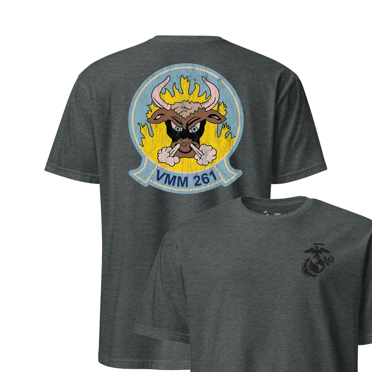 VMM-261 Raging Bulls Squadron — Charcoal Heather