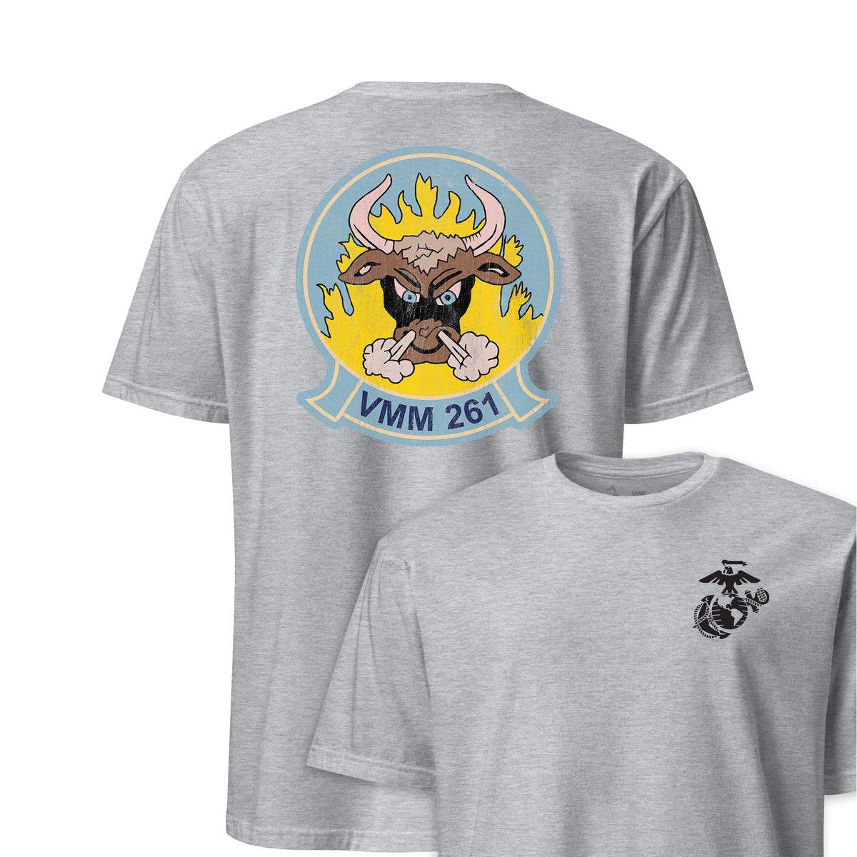 VMM-261 Raging Bulls Squadron — Heather Grey