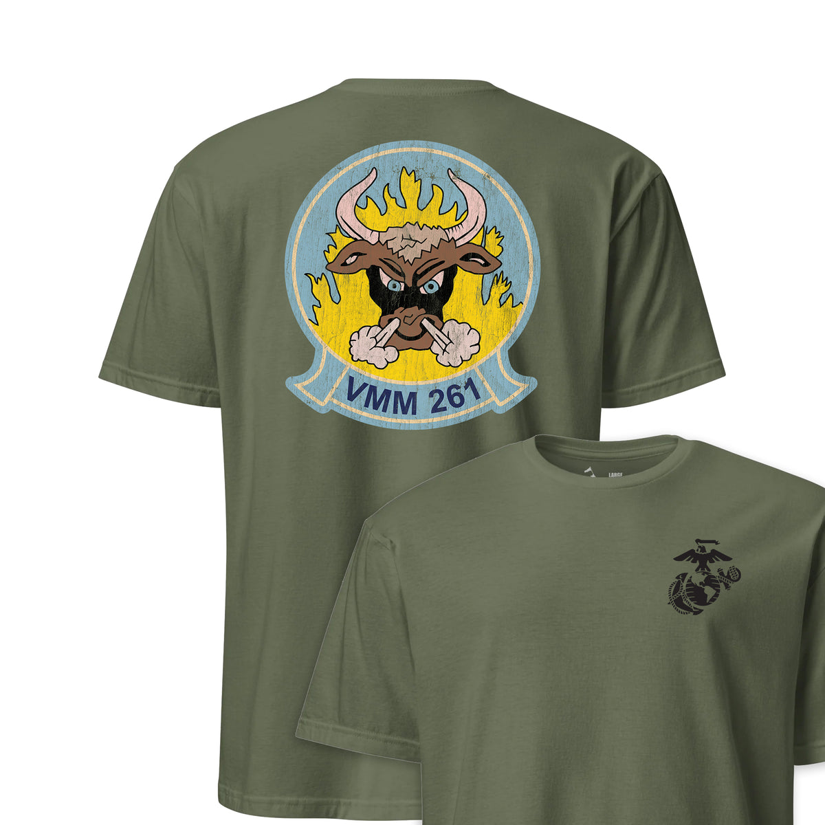 VMM-261 Raging Bulls Squadron — OD Green