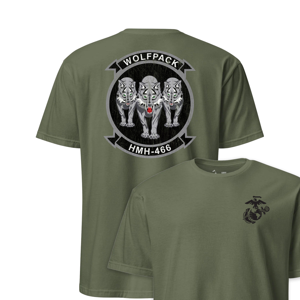 HMH-466 Wolfpack Squadron — OD Green