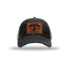 251st USMC Birthday Leatherette Patch Soft Mesh Trucker - BLACK/CHARCOAL