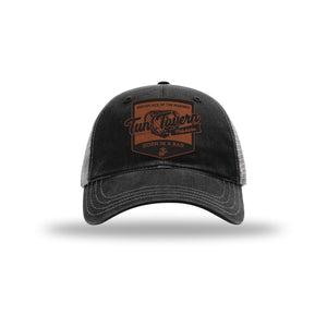 Tun Tavern Born in a Bar Cask Leatherette Patch Soft Mesh Trucker
