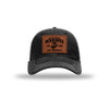 251st USMC Birthday Leatherette Patch Soft Mesh Trucker - BLACK/WHITE