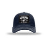 251st USMC Birthday Carbon Fiber Patch Soft Mesh Trucker - NAVY/WHITE