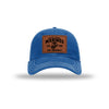 251st USMC Birthday Leatherette Patch Soft Mesh Trucker - ROYAL/WHITE