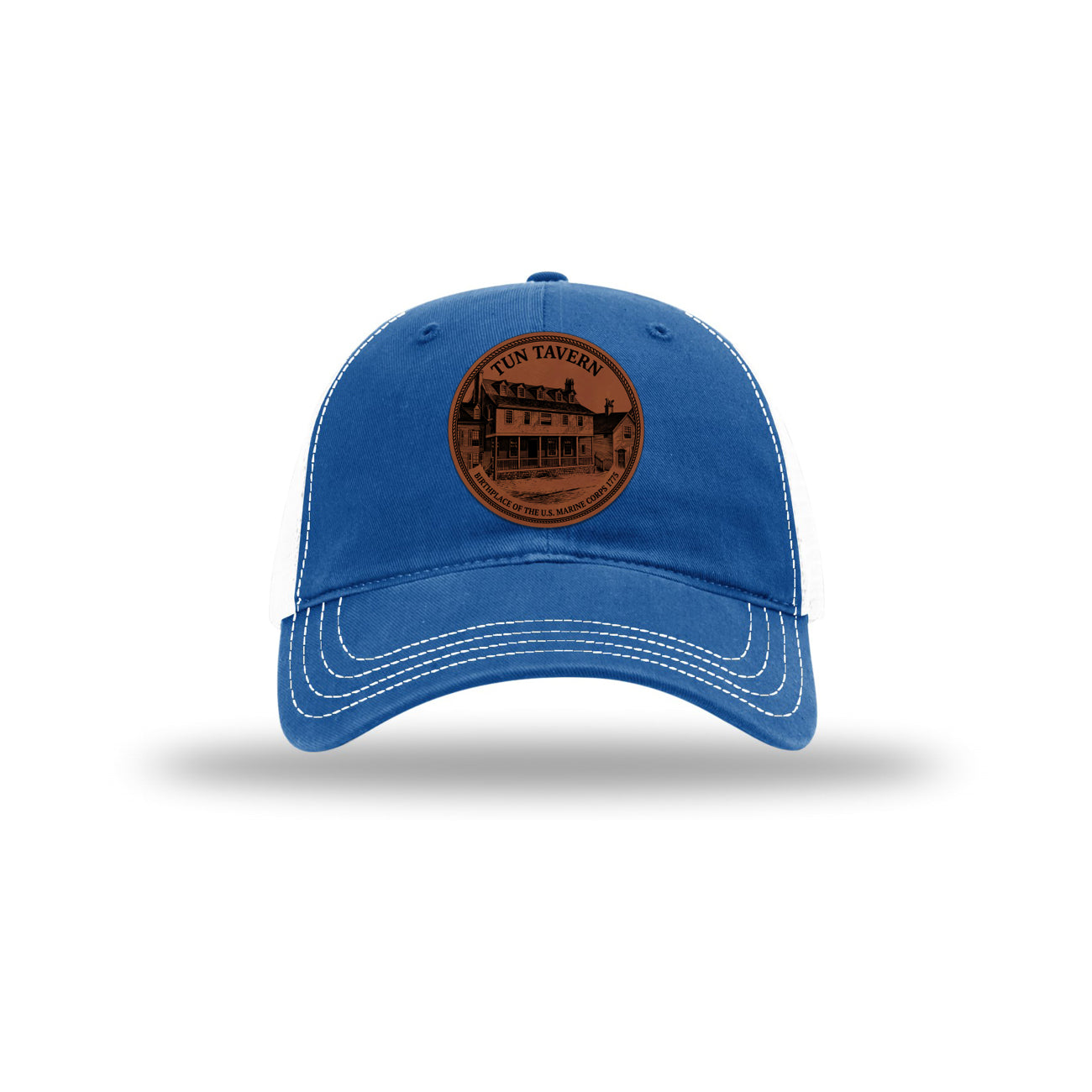 Tun Tavern Birthplace Circle Leatherette Patch Soft Mesh Trucker