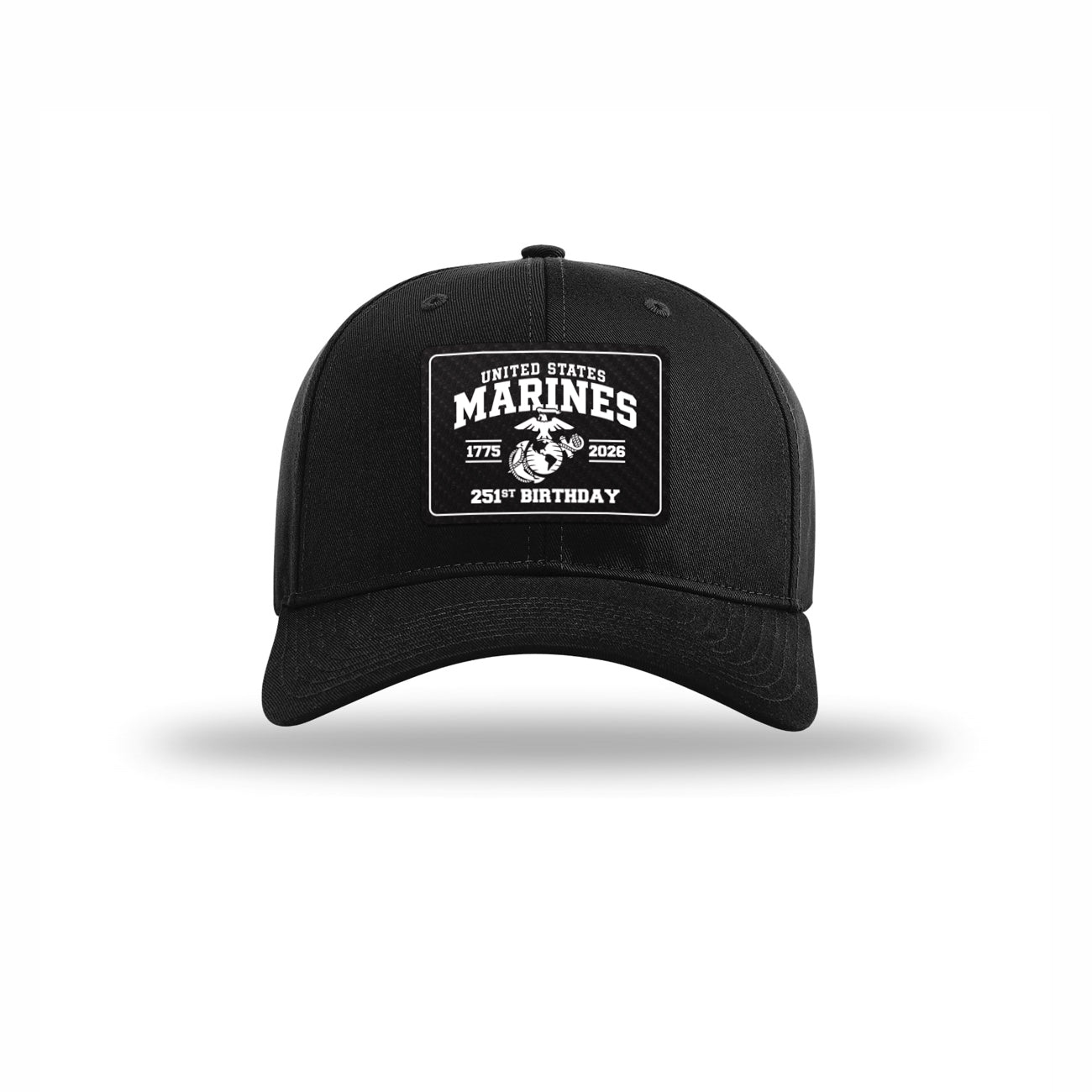 251st USMC Birthday Carbon Fiber Patch Structured Hat