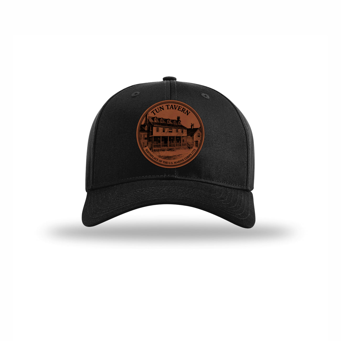 Tun Tavern Birthplace Circle Leatherette Patch Structured Hat