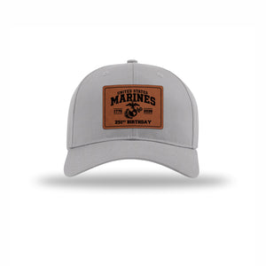 251st USMC Birthday Leatherette Patch Structured Hat