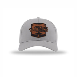 Tun Tavern Born in a Bar Cask Leatherette Patch Structured Hat