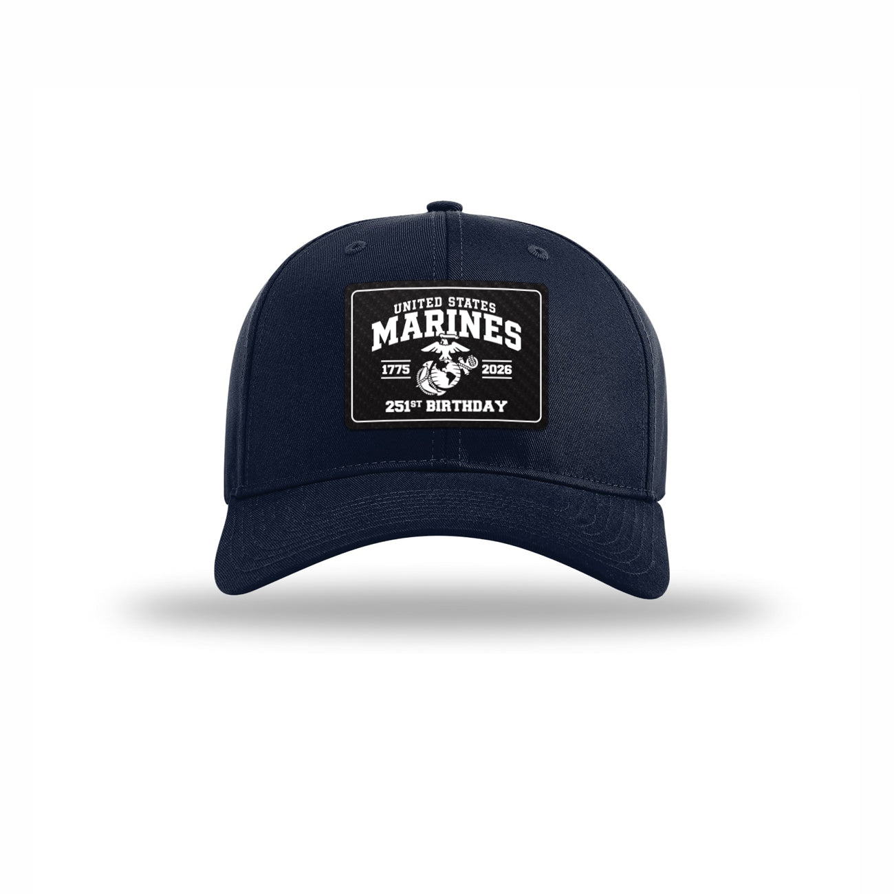 251st USMC Birthday Carbon Fiber Patch Structured Hat
