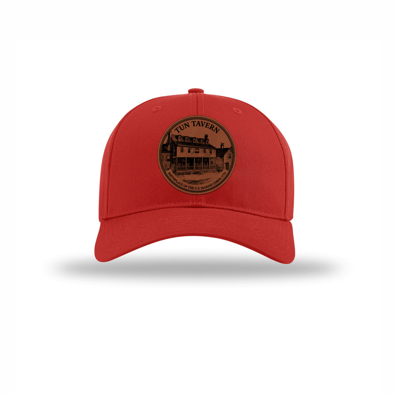 Tun Tavern Birthplace Circle Leatherette Patch Structured Hat
