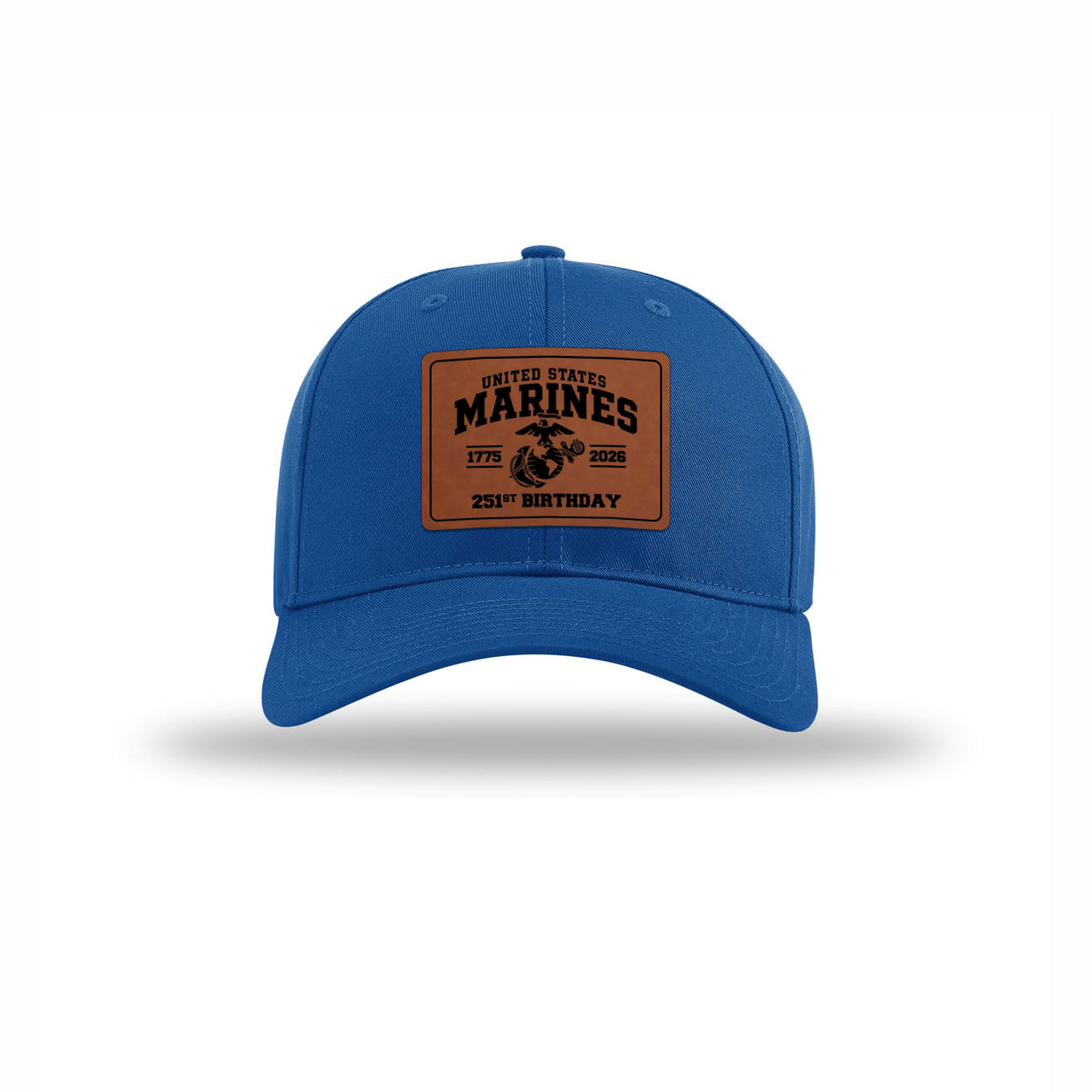 251st USMC Birthday Leatherette Patch Structured Hat