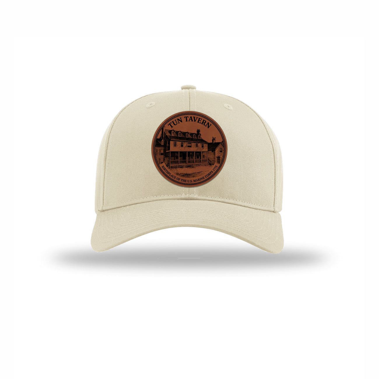 Tun Tavern Birthplace Circle Leatherette Patch Structured Hat