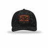 Tun Tavern Born in a Bar Cask Leatherette Patch Camo Structured Trucker - BLACK CAMO/BLACK