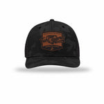 Tun Tavern Born in a Bar Cask Leatherette Patch Camo Structured Trucker
