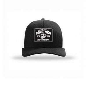 251st USMC Birthday Carbon Fiber Patch Structured Trucker