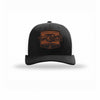 Tun Tavern Born in a Bar Cask Leatherette Patch Structured Trucker - BLACK/WHITE