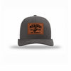 251st USMC Birthday Leatherette Patch Structured Trucker - CHARCOAL/WHITE